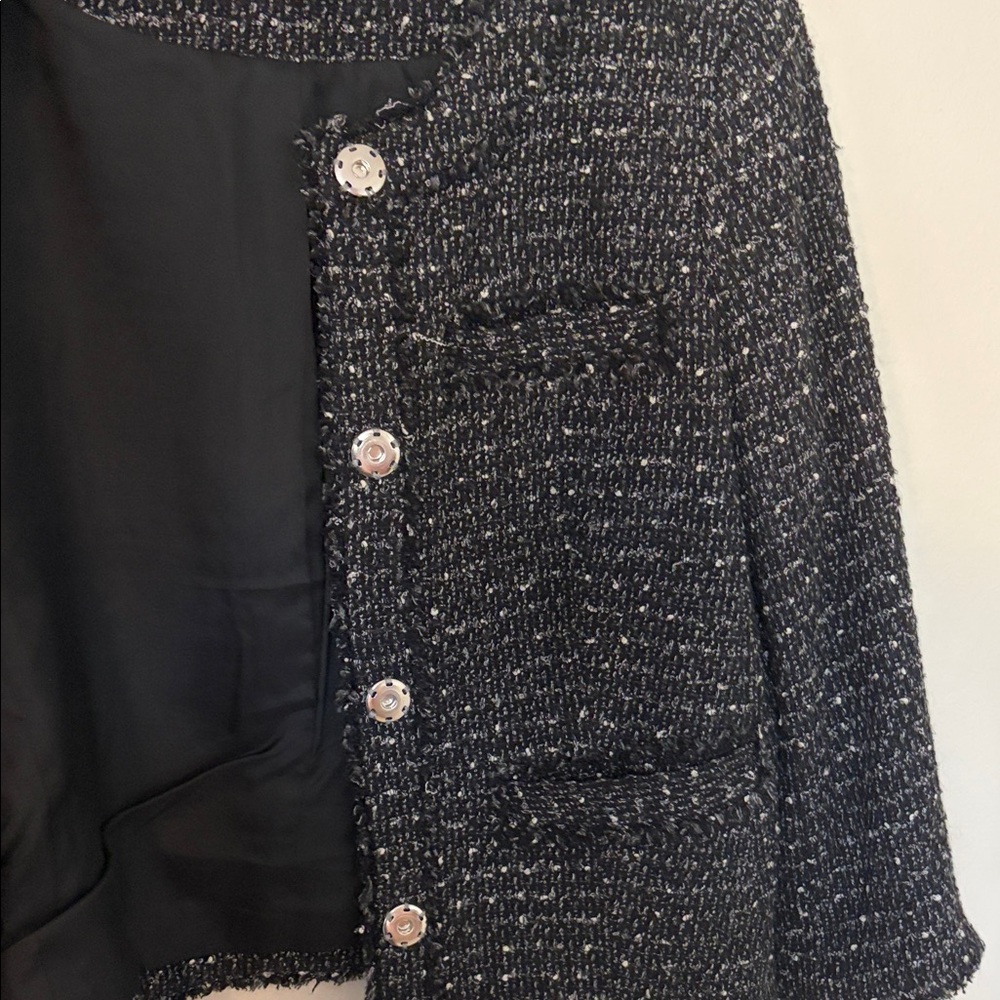Michael Kors Black and White Tweed Blazer - Picture 8 of 14